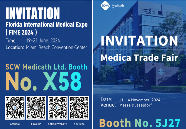 Upcoming 2024 Overseas Exhibitions that SCW Medicath Ltd will attend